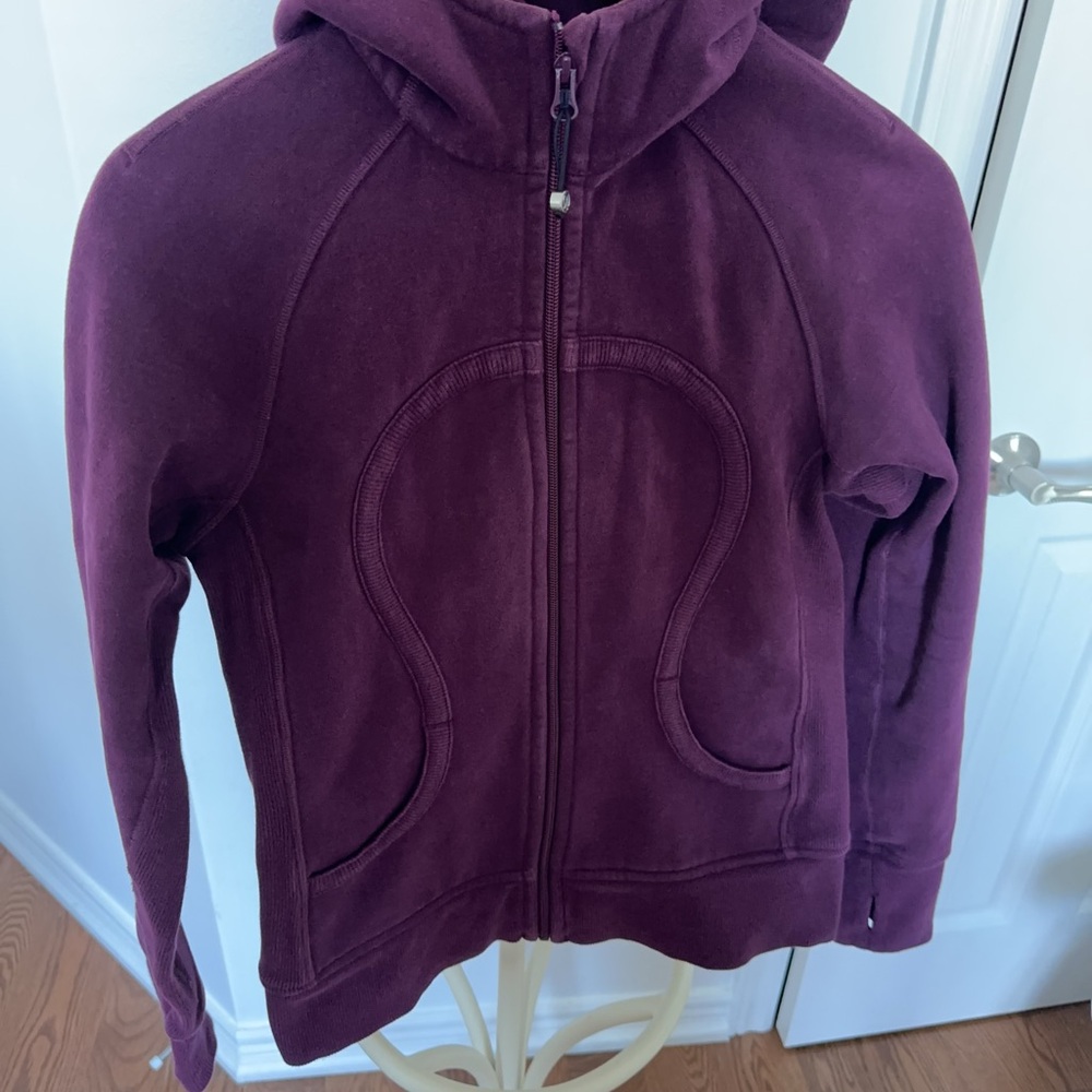Purple Lululemon Scuba Stretch Lined Hood Zip-Up Hoodie Size 6 - Picture 3 of 8